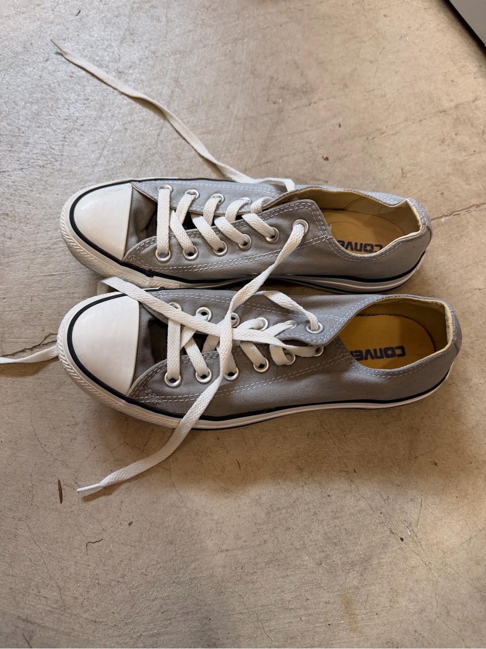 Converse All Star Women’s Shoes – Gray – Size 8